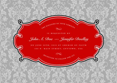 düğün davet sonrası kırmızı çerçeve