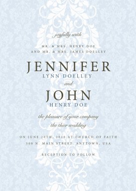 düğün davetiyesi şablonu