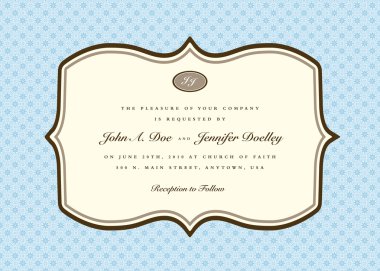 vektör kare süslü çerçeve ve arka plan