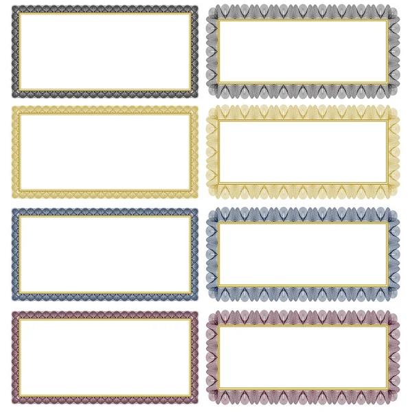 Ornate Decorative Frame Set — Stock Vector