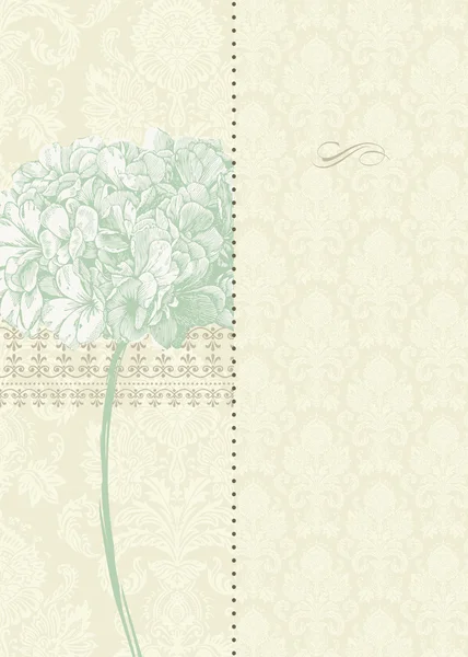 Vector Two Part Fundo Floral . — Vetor de Stock