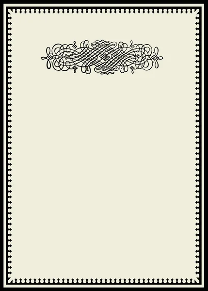 Vintage dísz és a keret — Stock Vector