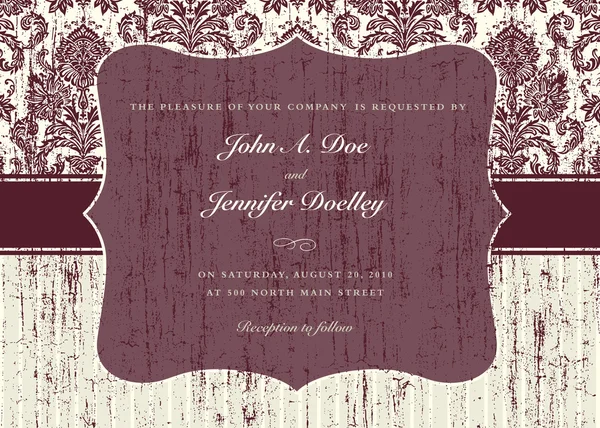 Grunge düğün davetiyesi