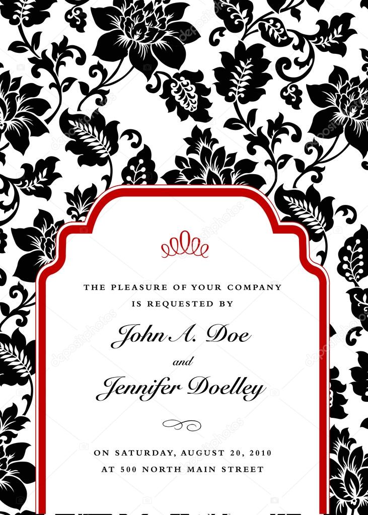 wedding invitation card