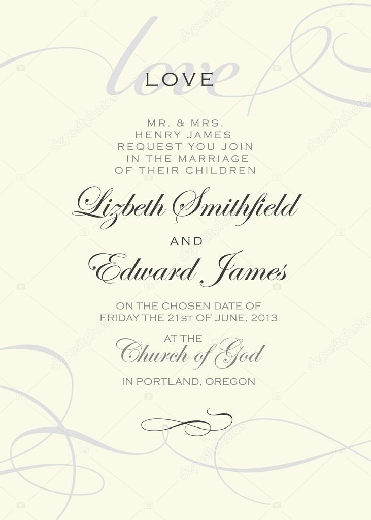 Wedding Invitation Template