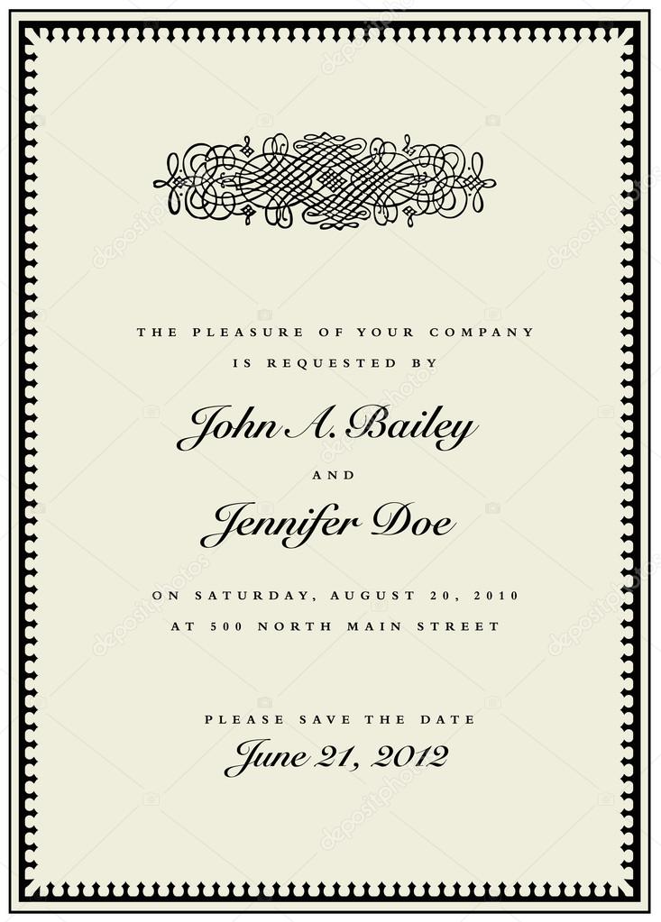 Wedding Invitation Template