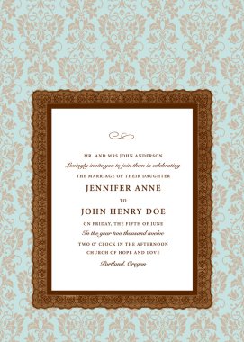 ekstra süslü vektör çerçeve ve desen.