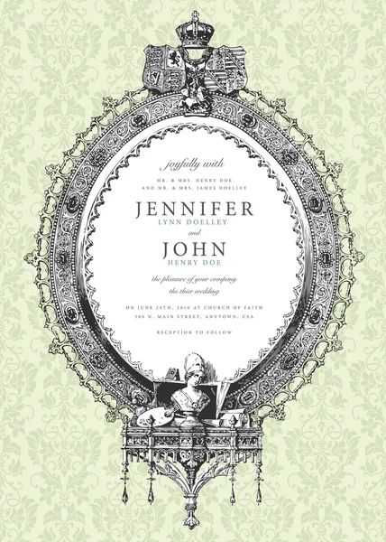 Victoria vektör çerçeve ve desen