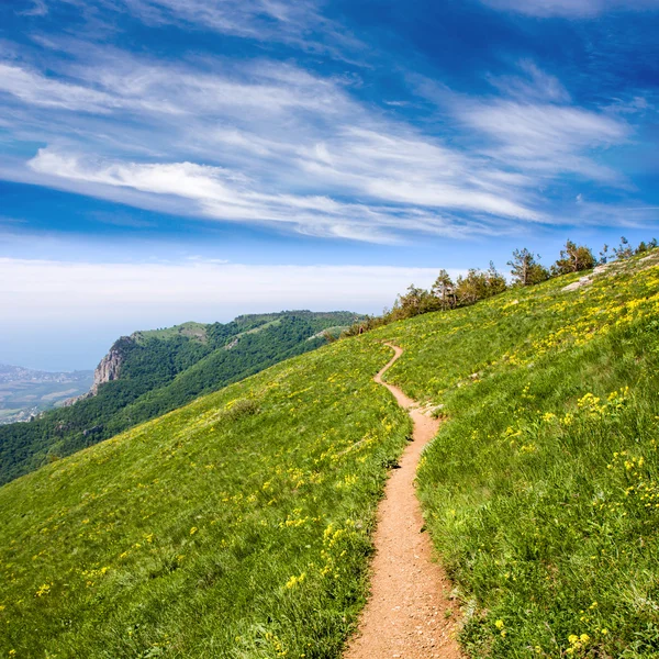 Pathway in mountains — Stock Photo, Image