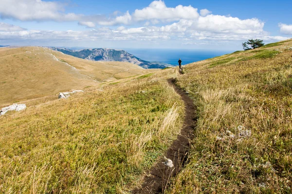 Camino en las montañas de Crimea — Foto de Stock