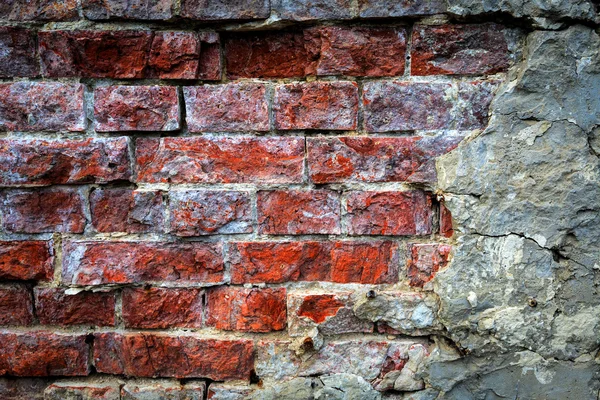 Oude bakstenen muur — Stockfoto