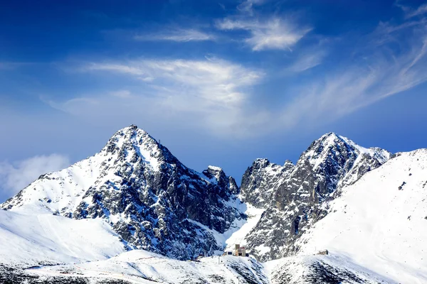 Kış dağ sahne — Stok fotoğraf