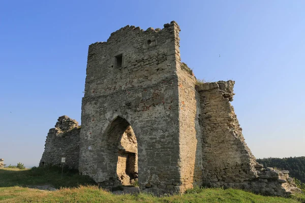 Vecchia Rovina Della Vecchia Fortezza Nella Città Kremets Ucraina — Foto Stock