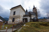 starý kostel ve městě Liptovský leden. Vezměte si ho na Slovensku