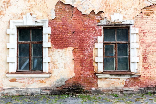 Abstract Windows Ruined Abandoned House — Stock Photo, Image