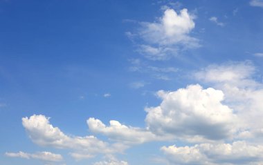Bulutlu güzel bir yaz gökyüzü