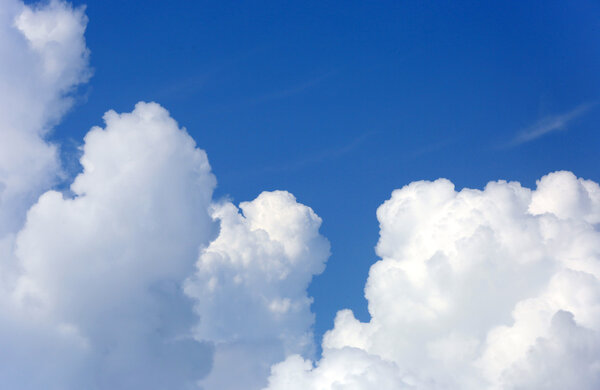 clouds in blue sky