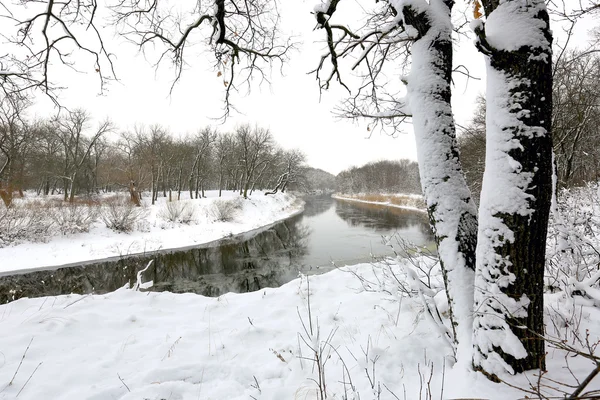 Χειμώνα ποταμού — Φωτογραφία Αρχείου