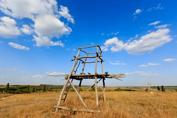 Mirador de torre de madera — Foto de Stock