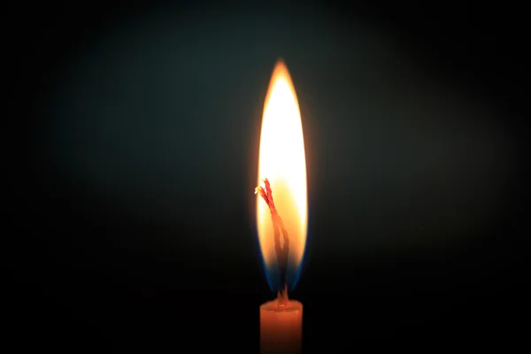 Ogień świecy — Zdjęcie stockowe