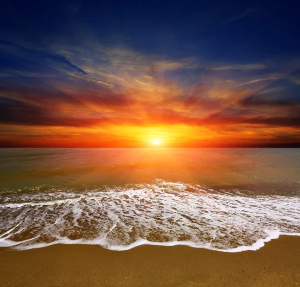 Sunset over sea — Stock Photo, Image