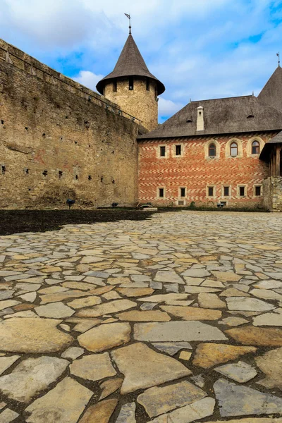 Pflaster im alten Schloss — Stockfoto