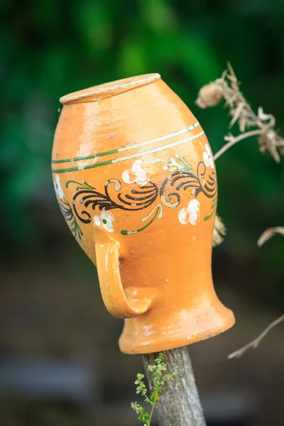 Ukrainian clay jug — Stock Photo, Image