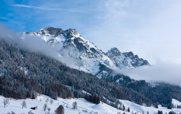 Cena de inverno em Alpes — Fotografia de Stock