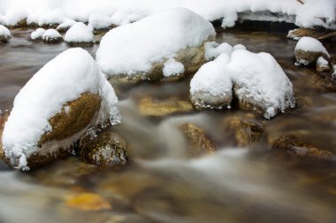 Kış dağına brook