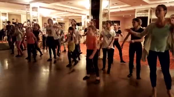 Tanzworkshop-Unterricht — Stockvideo