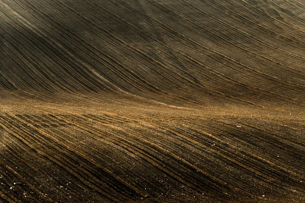 Plowed field in countryside in South Moravia — Stock Photo, Image