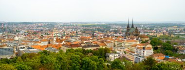 Brno gün zaman eski şehir manzarası