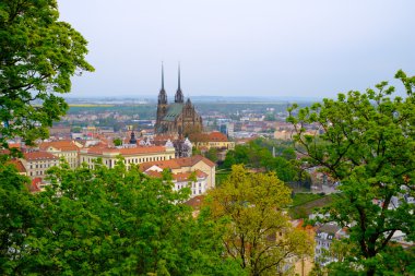 Brno gün zaman eski şehir manzarası