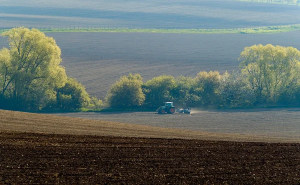 農業用トラクター作業 — ストック写真