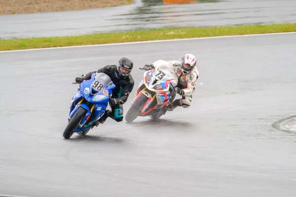 Motocicleta Corrida Copa Moscou Região Governador — Fotografia de Stock