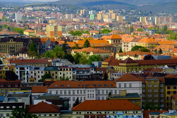 Eski şehrin havadan görünüşü — Stok fotoğraf