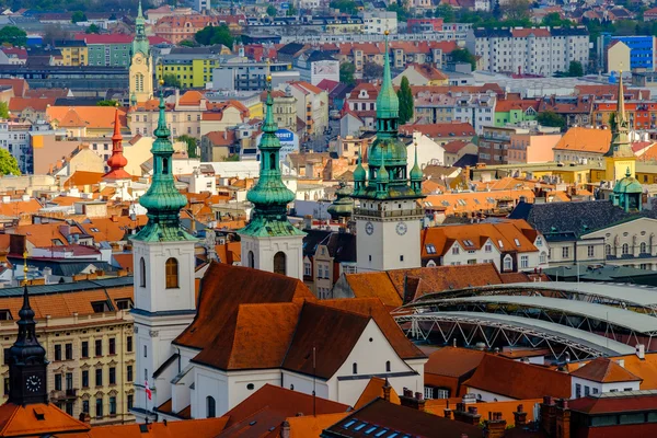 Letecký pohled na staré město — Stock fotografie