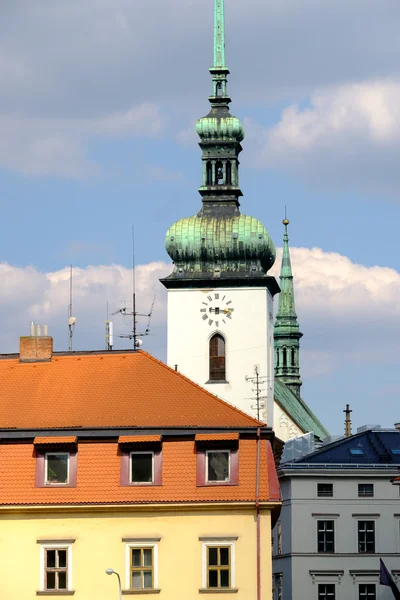 Tower in old city of Brno — Stock Photo, Image