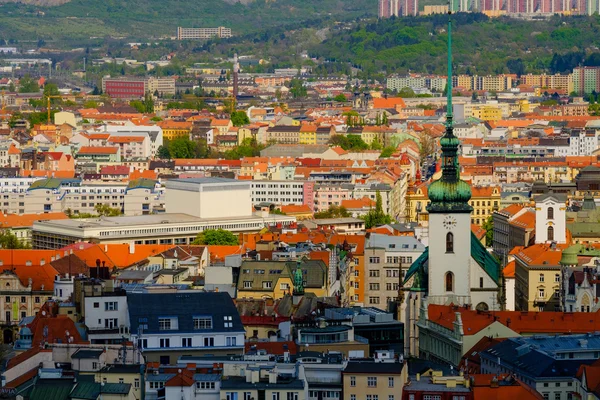 Letecký pohled na staré město — Stock fotografie