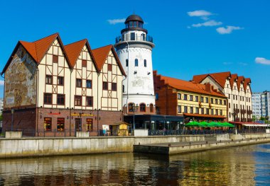 Kaliningrad şehir köyde balık