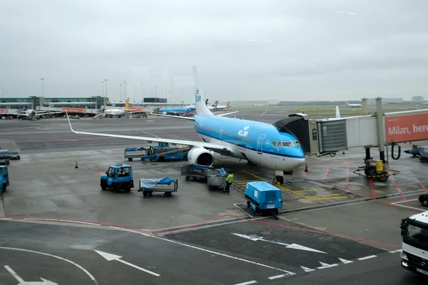 Амстердам аеропорту Схіпхол Міжнародний аеропорт — стокове фото