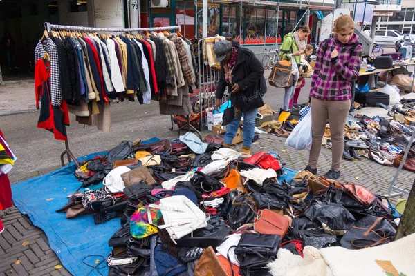 Rommelmarkt Waterlooplein in Amsterdam — Stockfoto