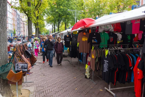 Mercado de pulgas Waterlooplein en Amsterdam —  Fotos de Stock
