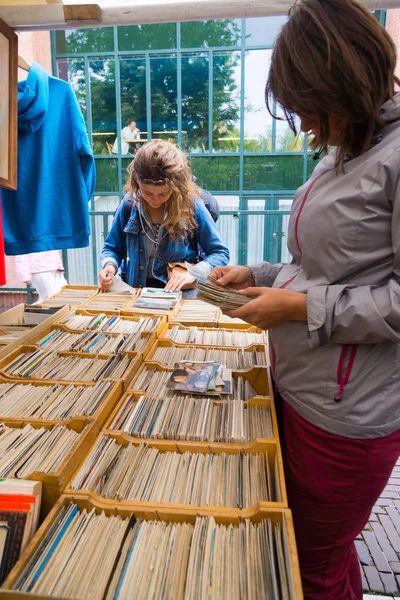 Mercato delle pulci Waterlooplein ad Amsterdam — Foto Stock