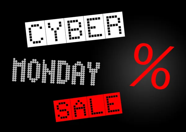 Cyber Monday sale banner — Stock Photo, Image