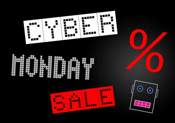 Cyber maandag verkoop banner — Stockfoto