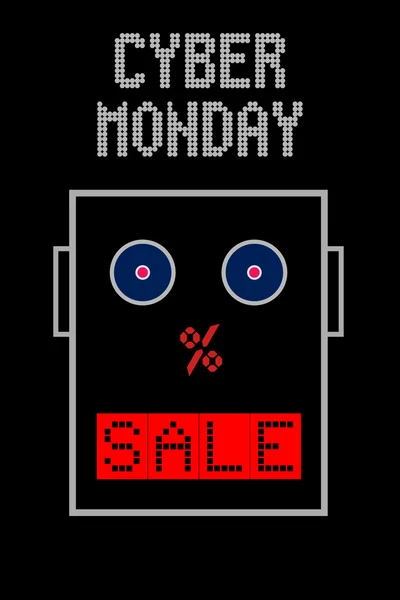 Cyber maandag verkoop banner — Stockfoto