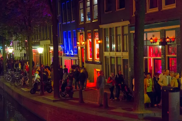 Red light district in Amsterdam — Stockfoto