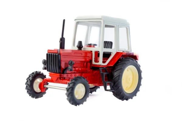 Zabawki ciągnika model na białym tle — Zdjęcie stockowe