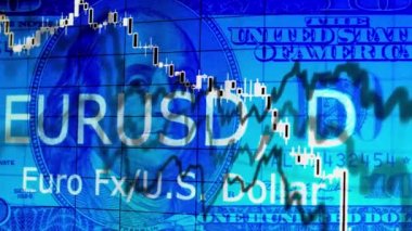 Euro Usd dizin stok çizelgeleri yüz doların üzerinde arka plan